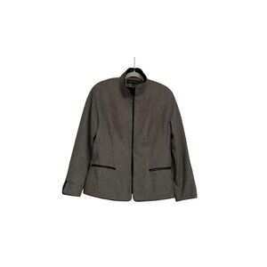 Donatella Houndstooth Lined Collared Jacket Size 12 Belarus